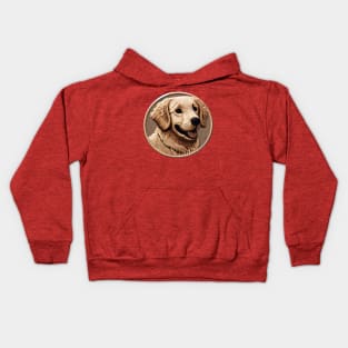 Golden retriever Kids Hoodie